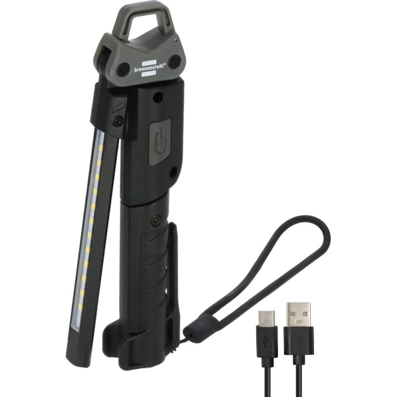 Brennenstuhl Akku LED Handlampe HL 400 AC, 400lm + Spot 120lm + Rückseite 200lm - 1173730002