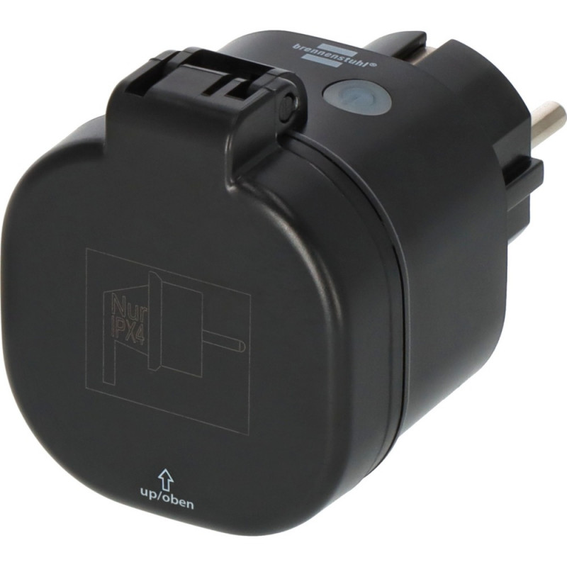 Brennenstuhl Connect WiFi Steckdose WA 3600 XS03 schwarz IP44 - 1294860100