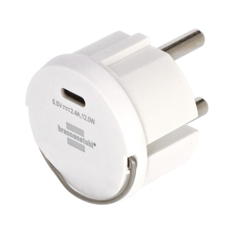 Brennenstuhl USB C Steckdosenadapter 2,4A weiß - 1508110010