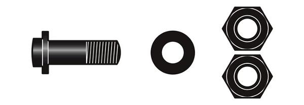 FELCO C9/90 RepSatz mit Bolzen, UScheibe, Muttern