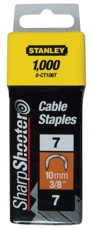 Stanley AGRAFES CAVALIERS 10MM TYPE 7 - BOITE DE 1000PCS-1-CT106T