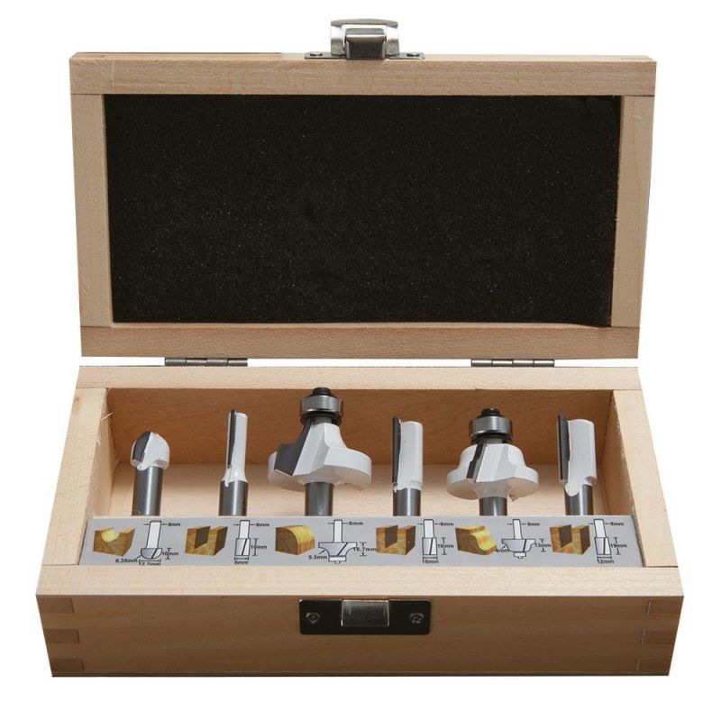 MAKITA Fräser-Set 8mm 6Stk. (D-53540)