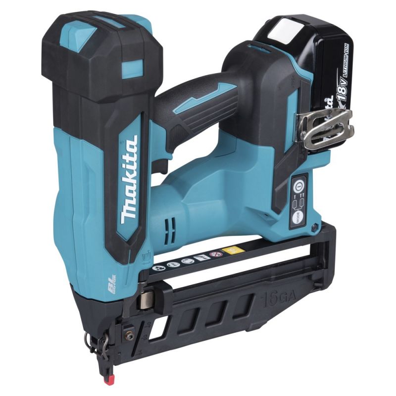 MAKITA Akku-Stauchkopfnagler 18V, 2x 50 Ah Akku + Ladegerät im MAKPAC - DBN601RTJ