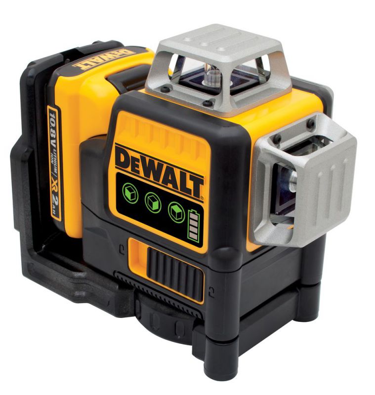 DeWalt Multilinienlaser 3x360°, gruen,10,8V/2AH - DCE089D1G-QW