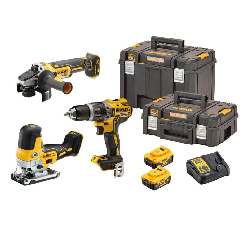 DeWalt Akku-Schlagbohrschrauber-Set 18V / 5Ah - DCK329P2T-QW