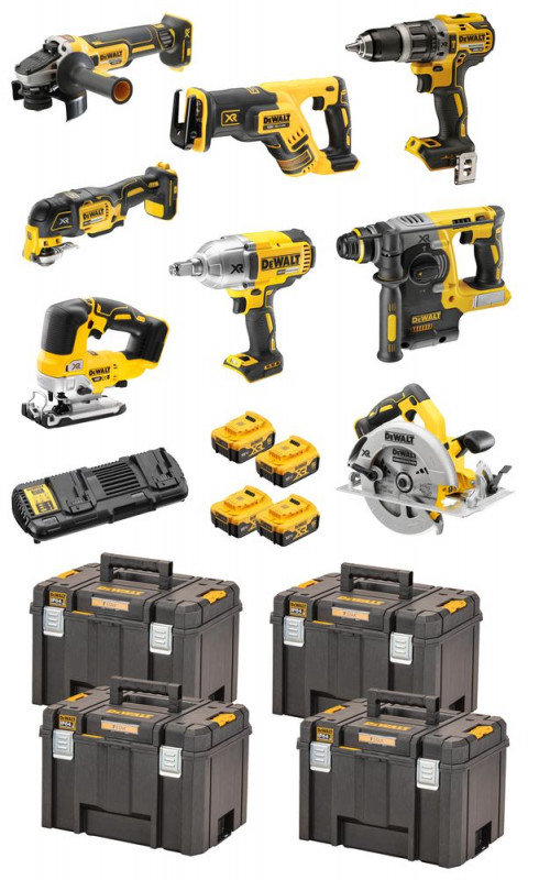 DeWalt Akku-Schlagbohrschrauber-Set 18V / 5Ah - DCK865P4T-QW