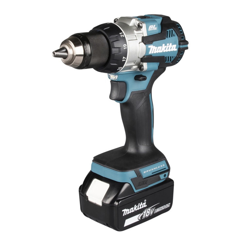 MAKITA Akku-Bohrschrauber 18V / 5,0 Ah, 2 Akkus + Ladegerät im MAKPAC - DDF489RTJ