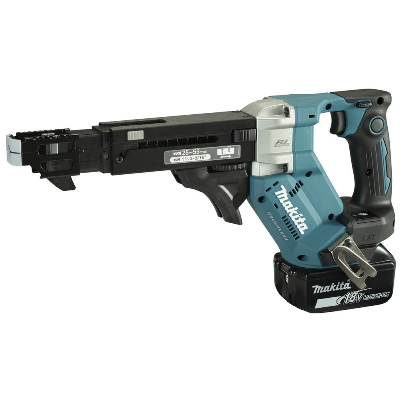 MAKITA Akku-Magazinschrauber 18 V / 5,0 Ah mit 2 Akkus und Ladegerät im MAKPAC - DFR551RTJ