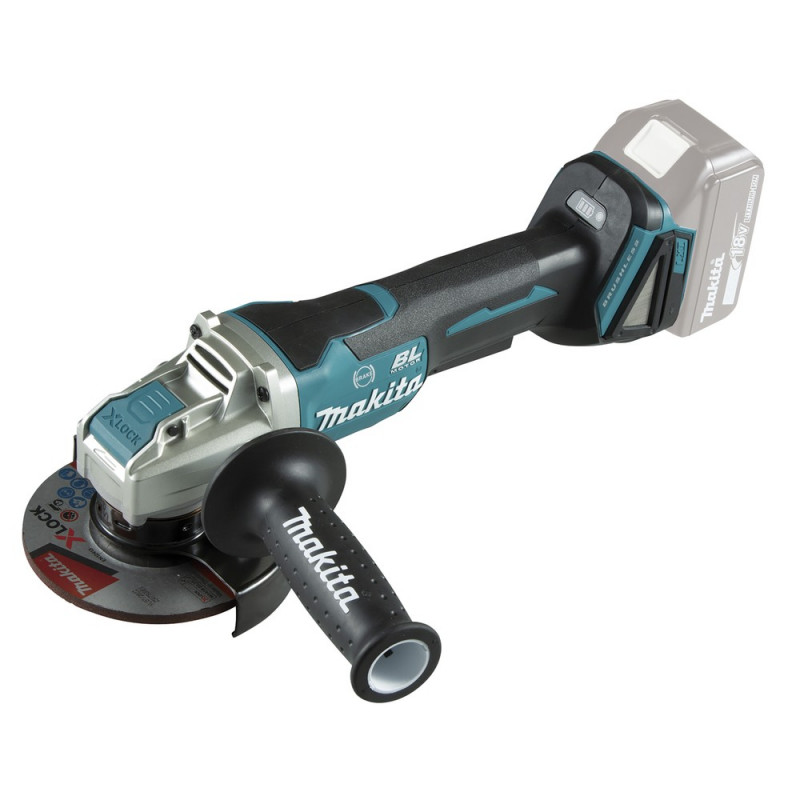 MAKITA Akku-Winkelschleifer 18V mit Paddelschalter (ohne Akku, ohne Ladegerät) - DGA520ZX1