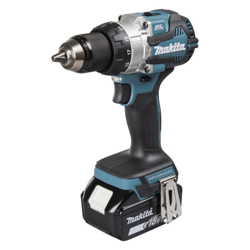 MAKITA Akku-Schlagbohrschrauber 18V / 5,0 Ah, 2 Akkus + Ladegerät im MAKPAC - DHP489RTJ