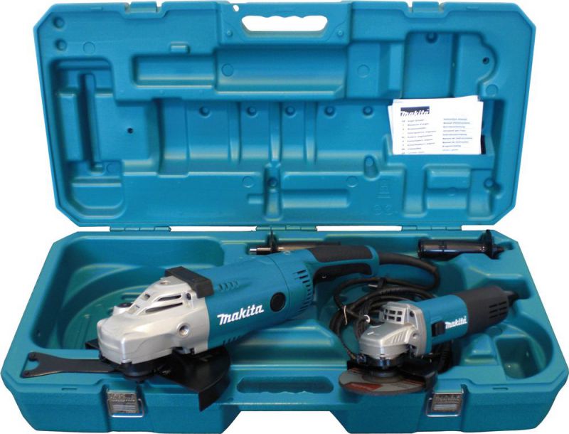 MAKITA Winkelschleiferset (GA9020R + 9558NBR im Koffer) - DK0052G