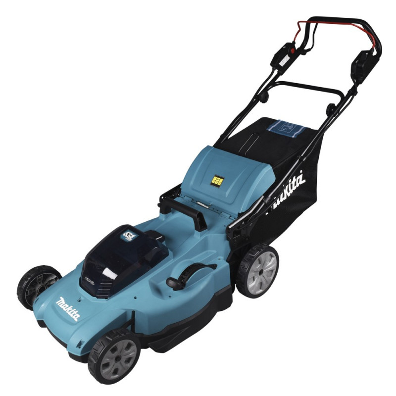 MAKITA Akku-Rasenmäher 2x18 V / 5,0 Ah, 2Akkus + Doppelladegerät - DLM539PT2