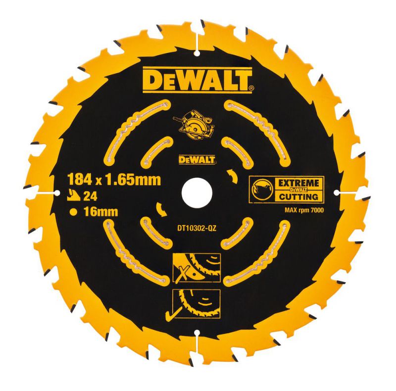 DeWalt Kreissaegeblatt Handkr. 184/16mm 24WZ - DT10302-QZ
