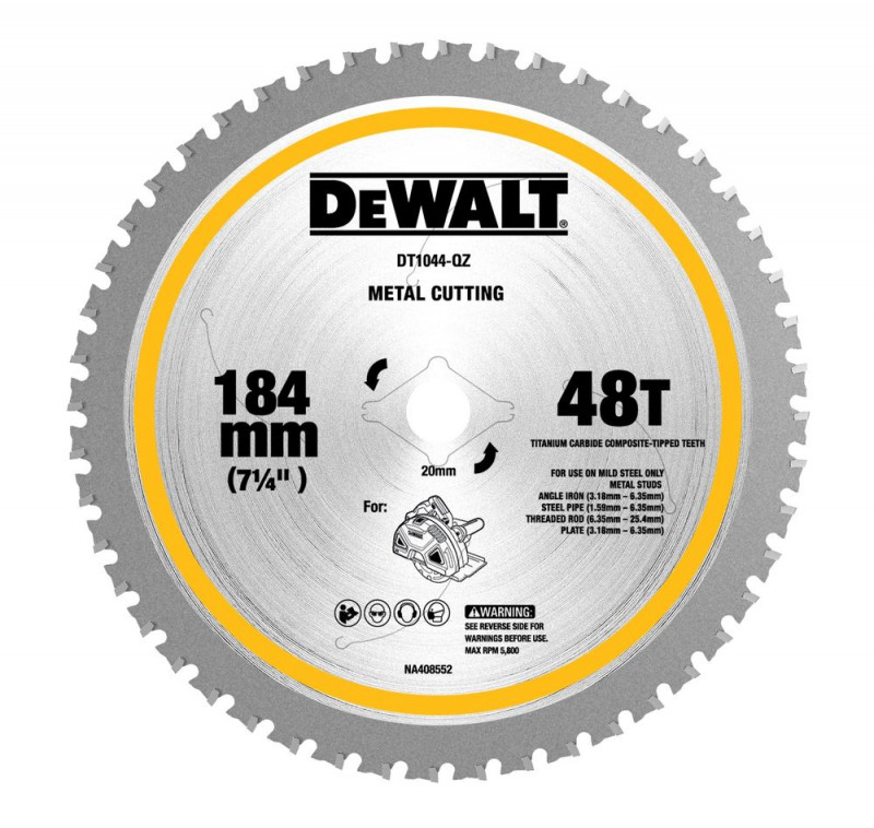 DeWalt Metall-Kreissägeblatt 184/20mm 48Z - DT1044-QZ