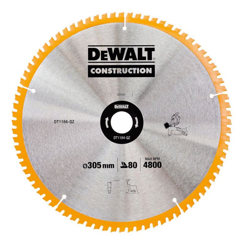 DeWalt Kreissaegeblatt stat. 305/30mm 80WZ - DT1184-QZ