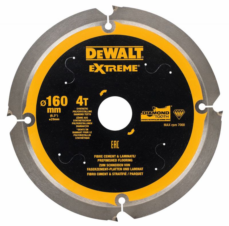 DeWalt Kreissaegeblatt PCD 160/20mm 4Z - DT1470-QZ