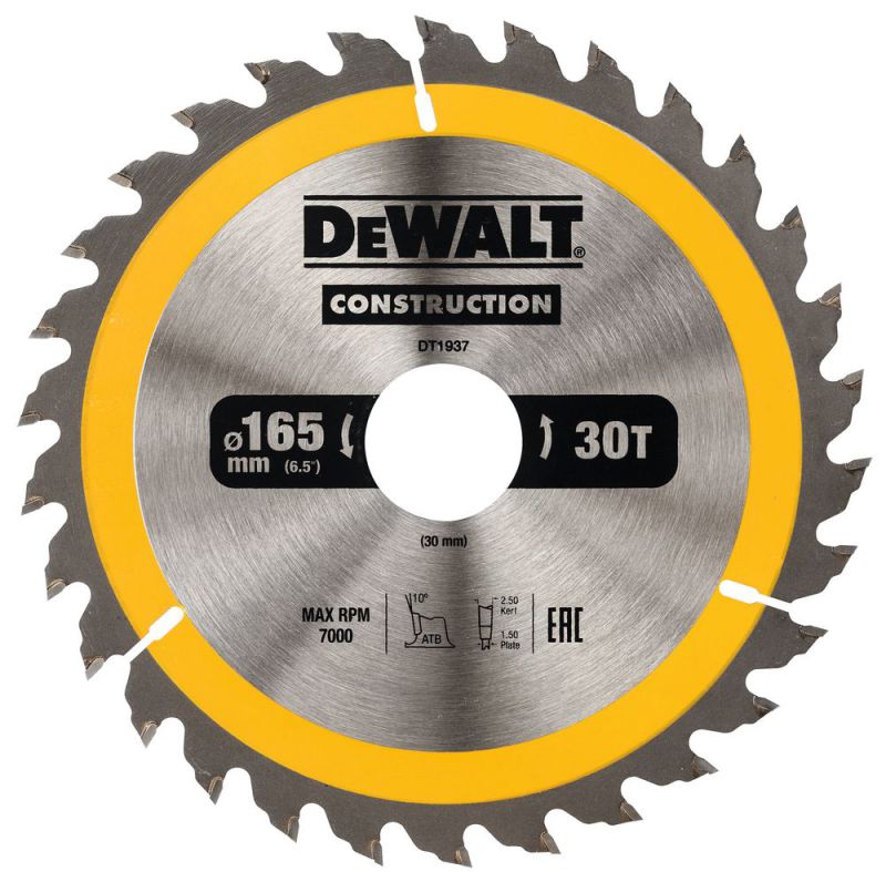 DeWalt Kreissaegeblatt Handkr. 165/30mm 30WZ - DT1937-QZ