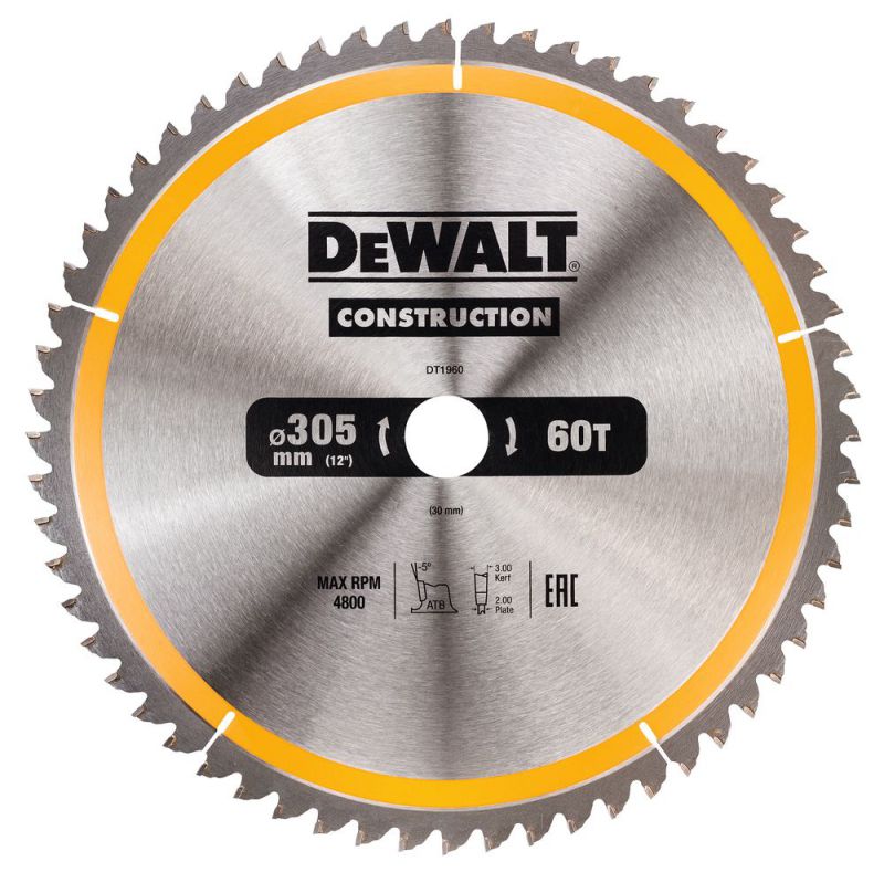 DeWalt Kreissaegeblatt Stat. 305/30mm 60WZ - DT1960-QZ