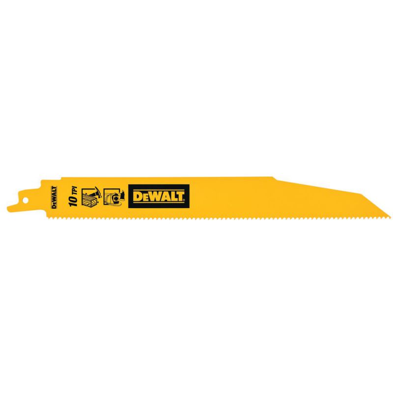 DeWalt Säbelsägeblatt Bi-Metall fuer universellen Einsatz 203mm 5-10TPI (25 Stück) - DT2490-QZ