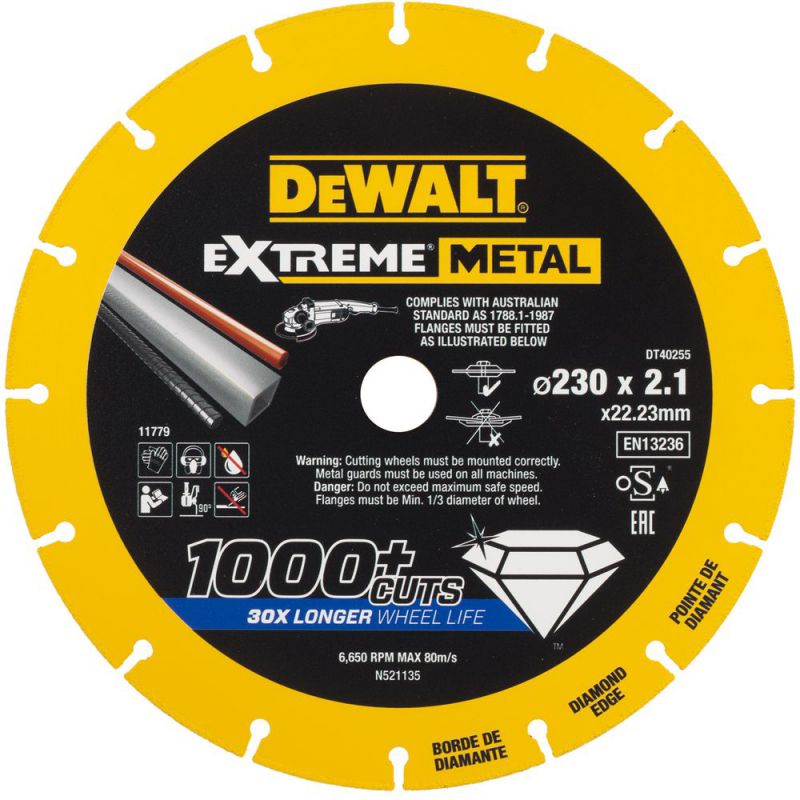 DeWalt Extreme Diamanttrennscheibe 230x1.5mm - DT40255-QZ