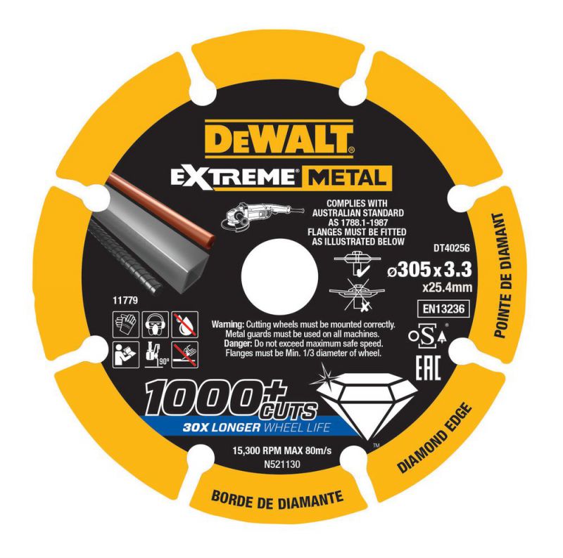 DeWalt Extreme Diamanttrennscheibe 305x3.3mm - DT40256-QZ