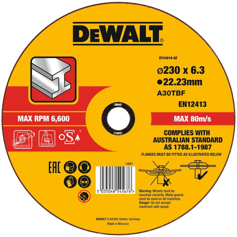 DeWalt High Performance Metall-Schruppscheibe - gekröpft - DT43919-QZ
