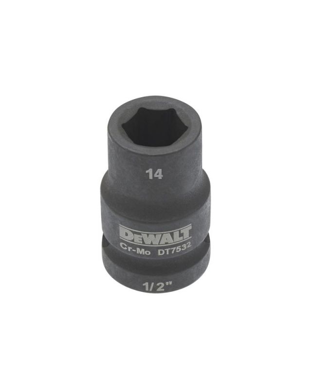 DeWalt Steckschlüssel kurz 14mm 1/2 Schlagfest - DT7532-QZ