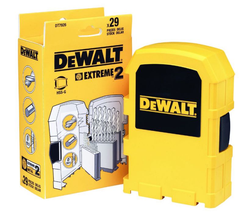 DeWalt Metallbohrer-Set 29-tlg. HSS-G - DT7926-XJ