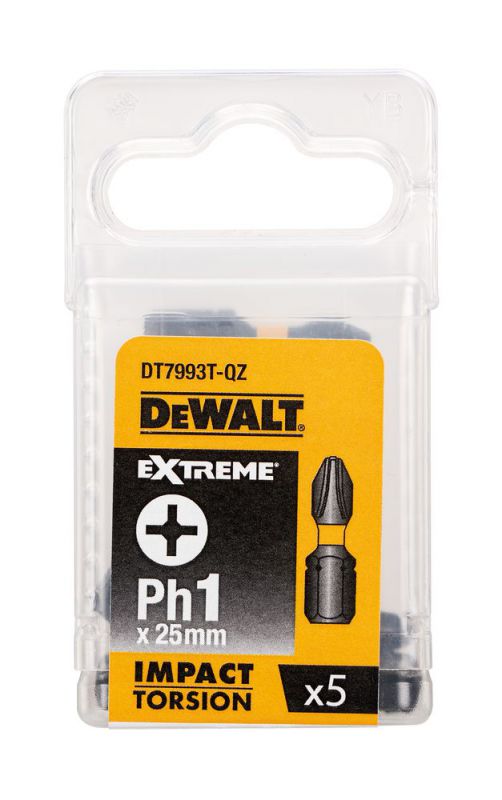 DeWalt Torsion Bit schlagf. Ph1 25mm 5Stk - DT7993T-QZ
