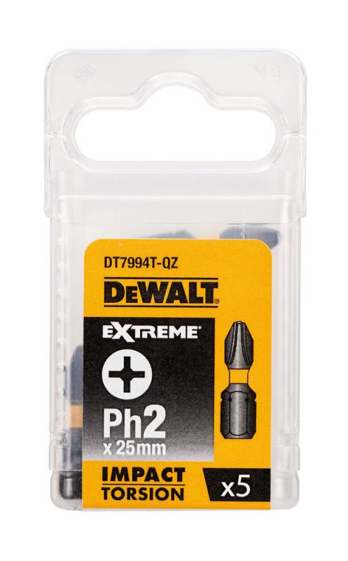 DeWalt Torsion Bit schlagf. Ph2 25mm 5Stk - DT7994T-QZ