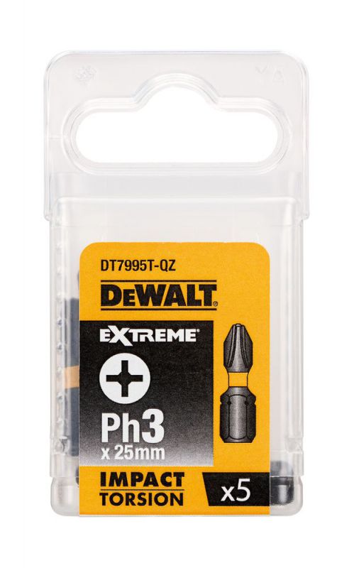 DeWalt Torsion Bit schlagf. Ph3 25mm 5Stk - DT7995T-QZ