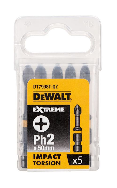 DeWalt Torsion Bit schlagf. Ph2 50mm 5Stk - DT7998T-QZ