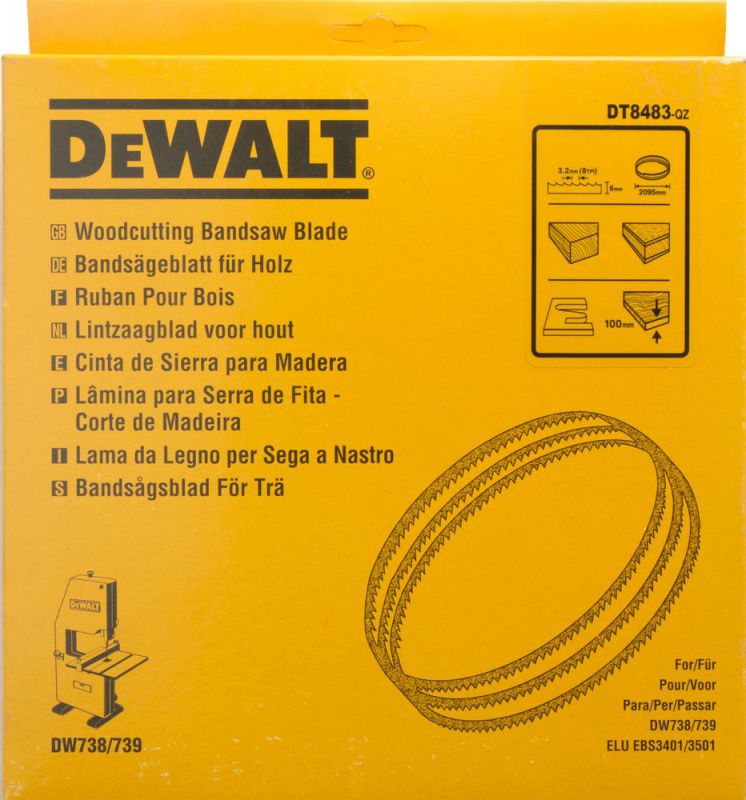 DeWalt Bandsaegebl 2095x6x0,6mm 3,2mm - DT8483-QZ