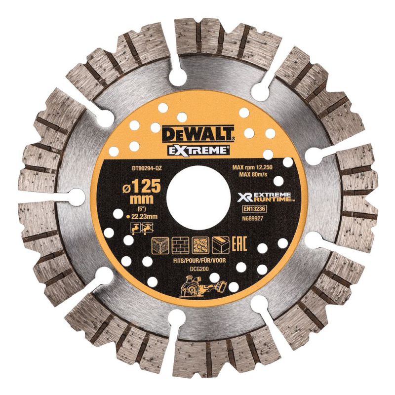 DeWalt XR Extreme Runtime Diamant-Trennscheibe 125x22,23mm - DT90294-QZ
