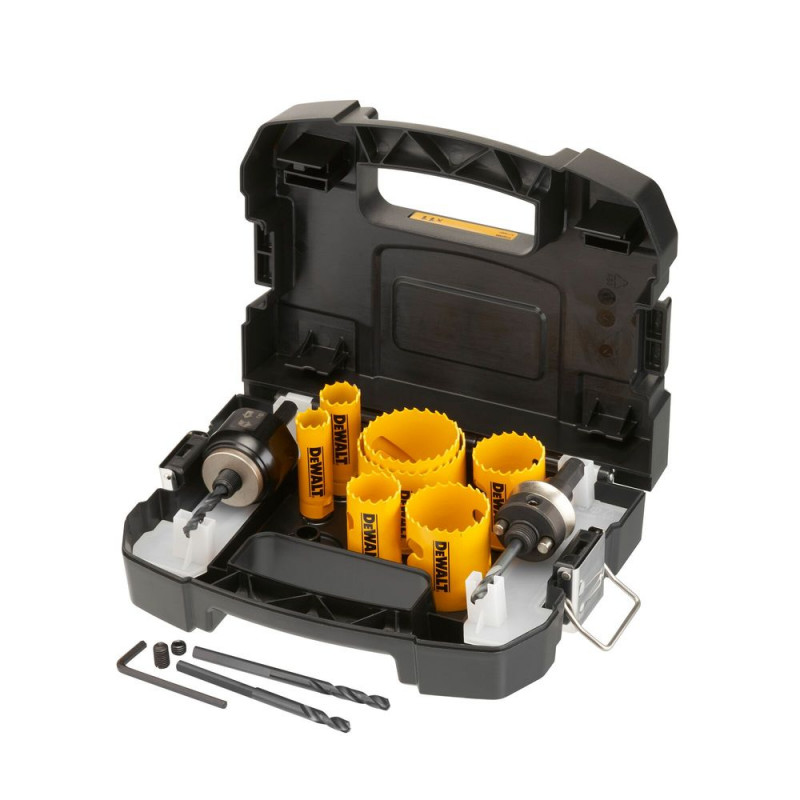 DeWalt Lochsägen-Set Bi-Metall Extreme, Sanitär-Set im Transportkoffer 11-tlg. - DT90355-QZ