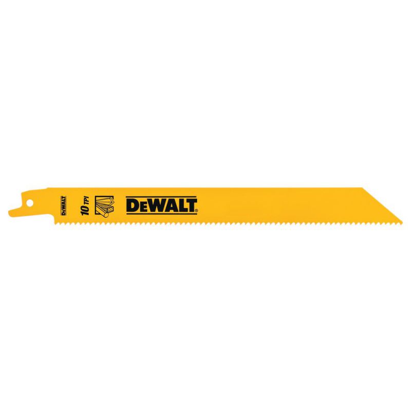 DeWalt Säbelsägeblatt Bi-Metall fuer universellen Einsatz 203mm 10TPI (5 Stück) - DT90383-QZ