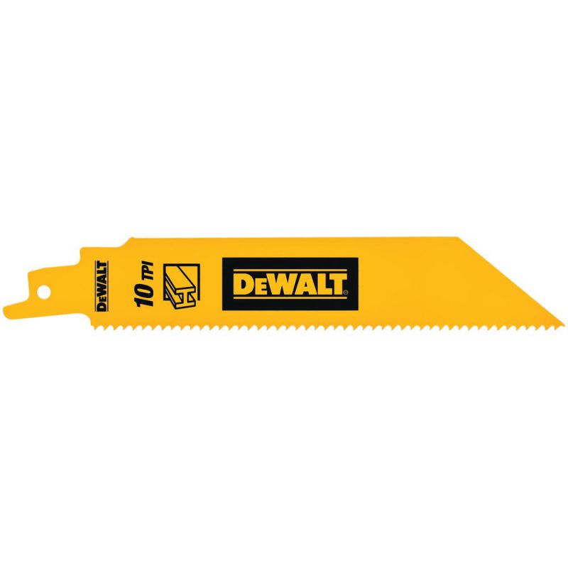 DeWalt Säbelsägeblatt Bi-Metall 1" Heavy Duty fuer Metall 152mm 10TPI (5 Stück) - DT90384-QZ