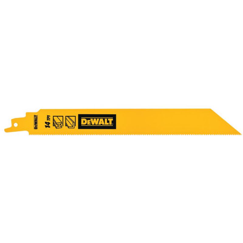 DeWalt Säbelsägeblatt Bi-Metall 1" Heavy Duty fuer Metall 228mm 14TPI (5 Stück) - DT90387-QZ