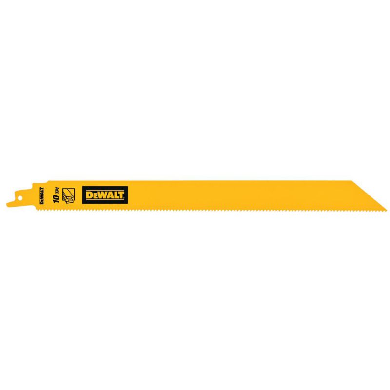 DeWalt Säbelsägeblatt Bi-Metall 1" Heavy Duty fuer Metall 304mm 10TPI (5 Stück) - DT90389-QZ