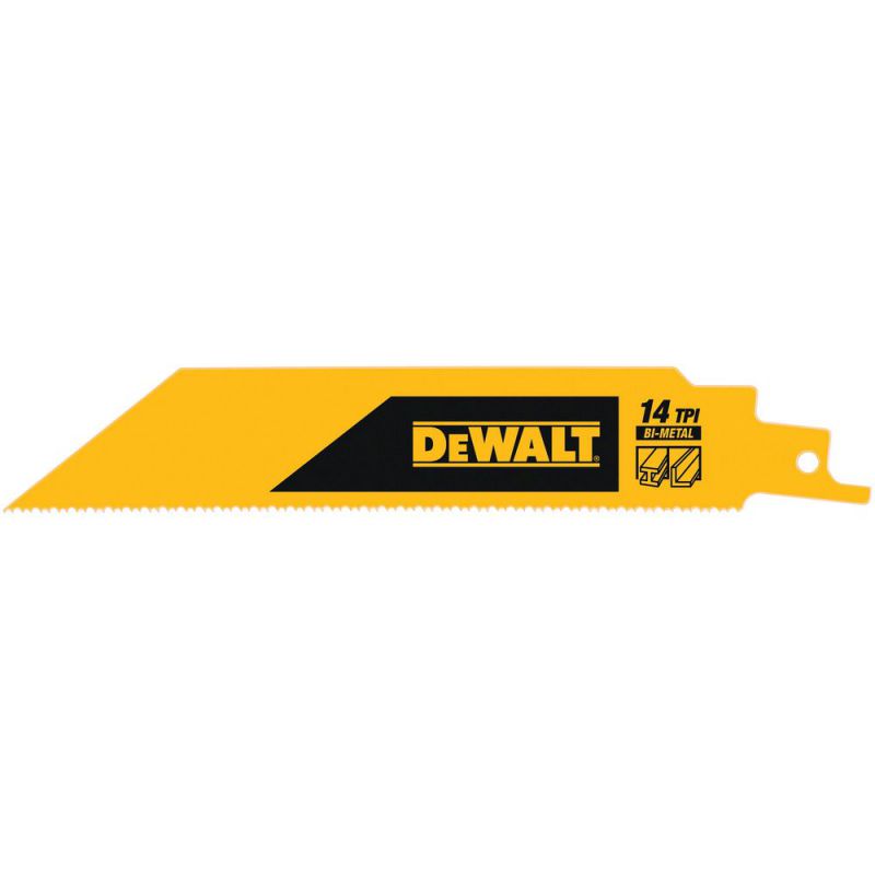 DeWalt Säbelsägeblatt Bi-Metall 1" Heavy Duty fuer Metall 304mm 14TPI (5 Stück) - DT90390-QZ