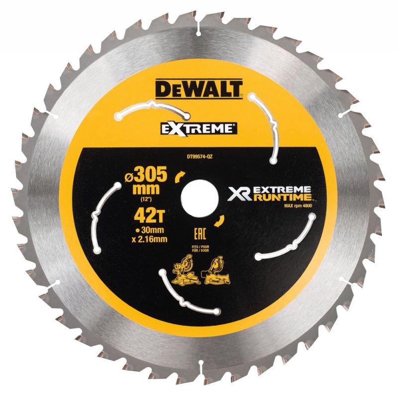 DeWalt XR Extreme Runtime Kreissaegeblatt stat. 305/30mm 42WZ/FZ - DT99574-QZ