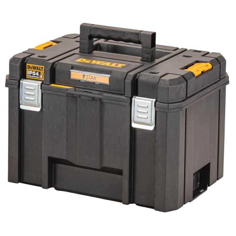 DeWalt TSTAK VI Tiefe Werkzeugbox mit herausnehmbarer Trage mit IP54 Schutz (44l Volumen) - DWST83346-1
