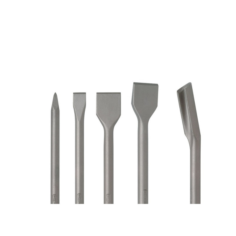 DUSS LKP6 Fliesenmeißel, SDS-plus, gekröpft, Schneide 75mm, GL 250mm