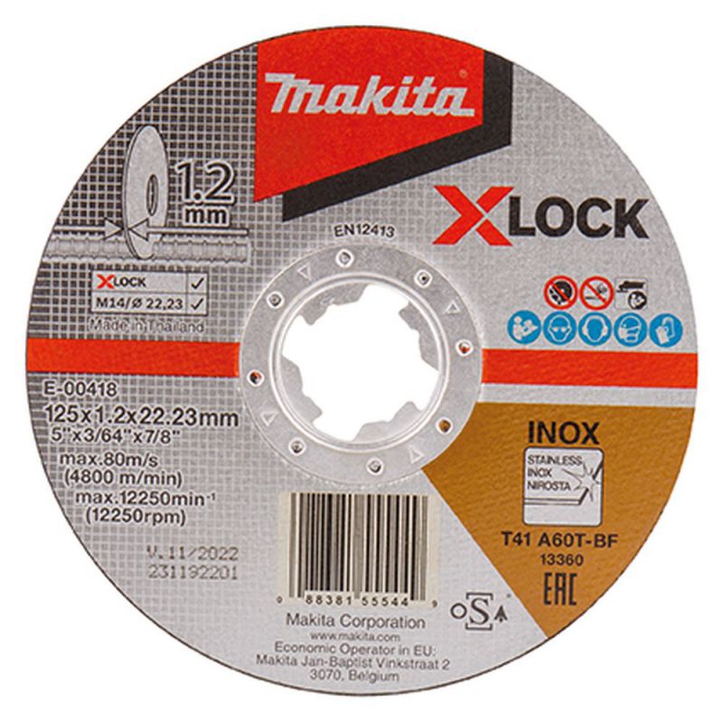 MAKITA Trennscheibe 125x1,2mm INOX (E-00418)