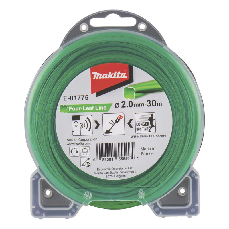 MAKITA Mähfaden Four Leaf 2,0 mm, 30 m (E-01775)