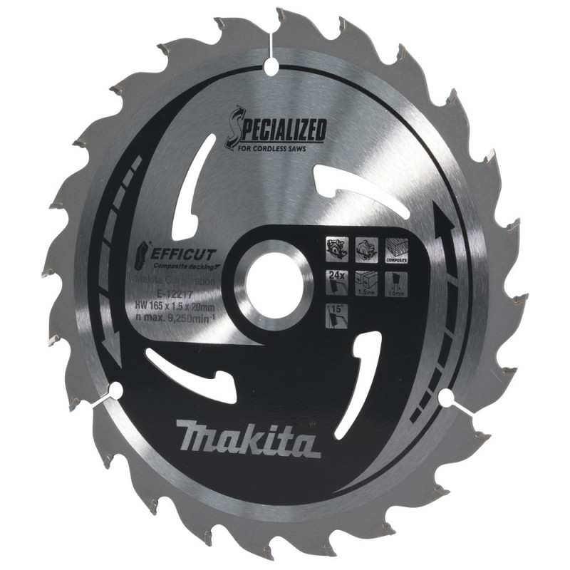 Makita Sägeblatt 165x1,5x20, 24Z EFFICUT - E-12217