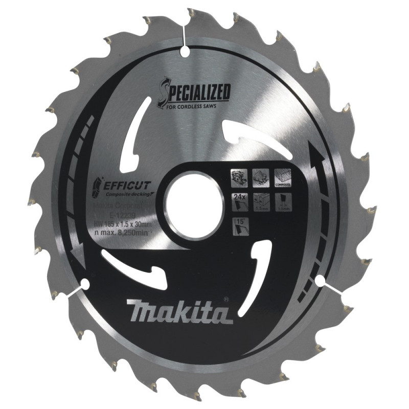 Makita Sägeblatt 185x1,5x30, 24Z EFFICUT - E-12239