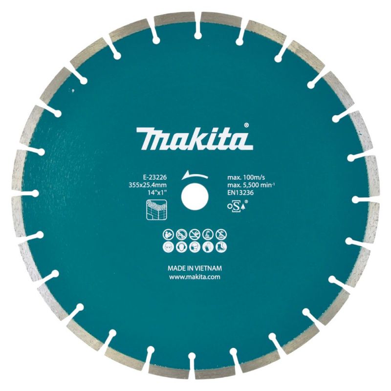 MAKITA Diamanttrennscheibe Nass/Trocken 355x25,4mm (E-23226)
