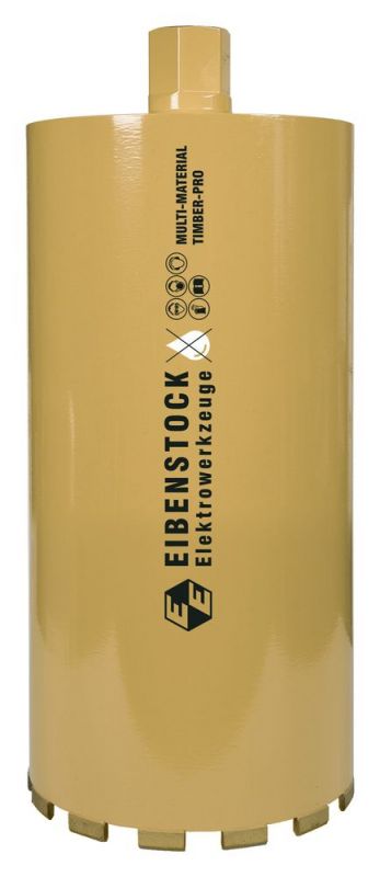 EIBENSTOCK Diamant-Trocken-Bohrkrone Multi-Material TIMBER-PRO 1¼", Ø 182 mm, 350 mm Nutzlänge, 14 Segmente  - 36W18200