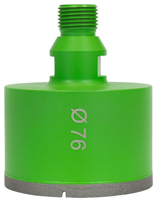 EIBENSTOCK Diamant-Nass-Bohrkronen, R½", Ø 76 mm, Nutzlänge 40 mm - 38107600